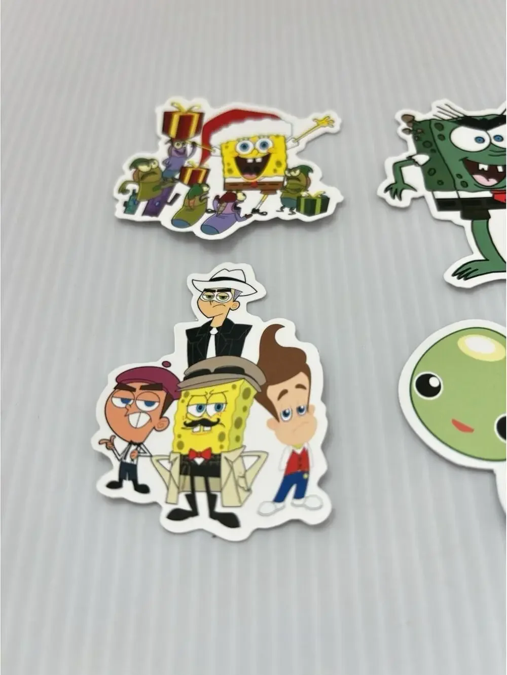 SpongeBob Sticker Lot 4pc Cartoon Vinyl Mix Cute Water Bottle Laptop Decals Fun!